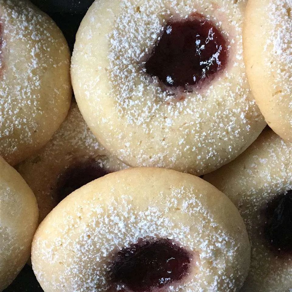 White Chocolate Raspberry Thumbprint Cookies