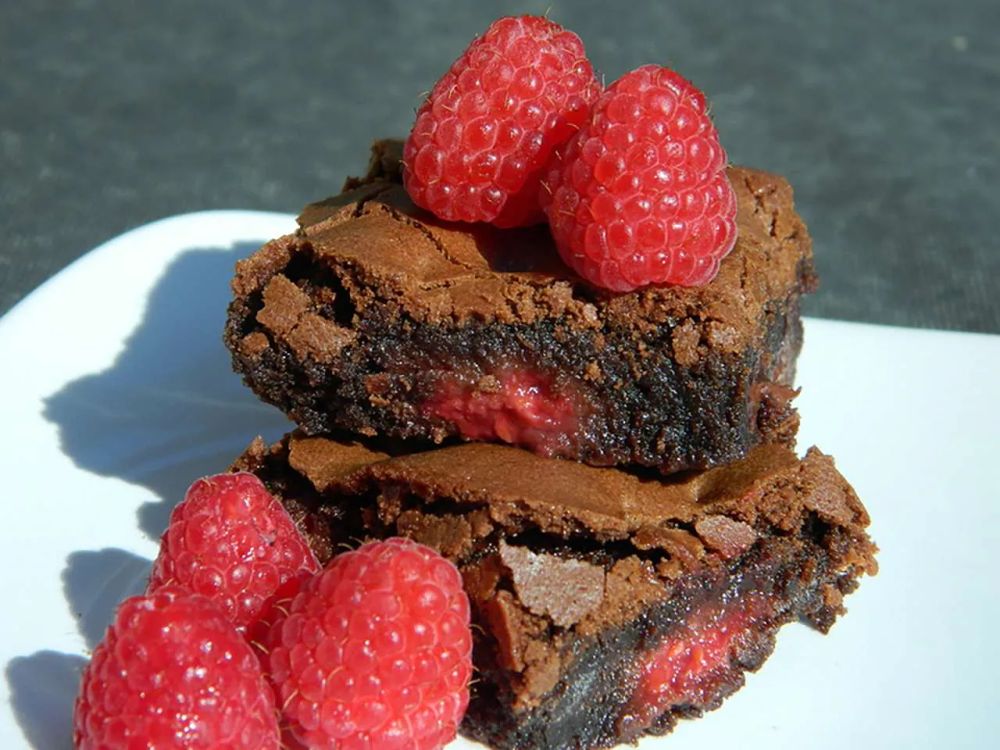 Righteous Raspberry Brownies