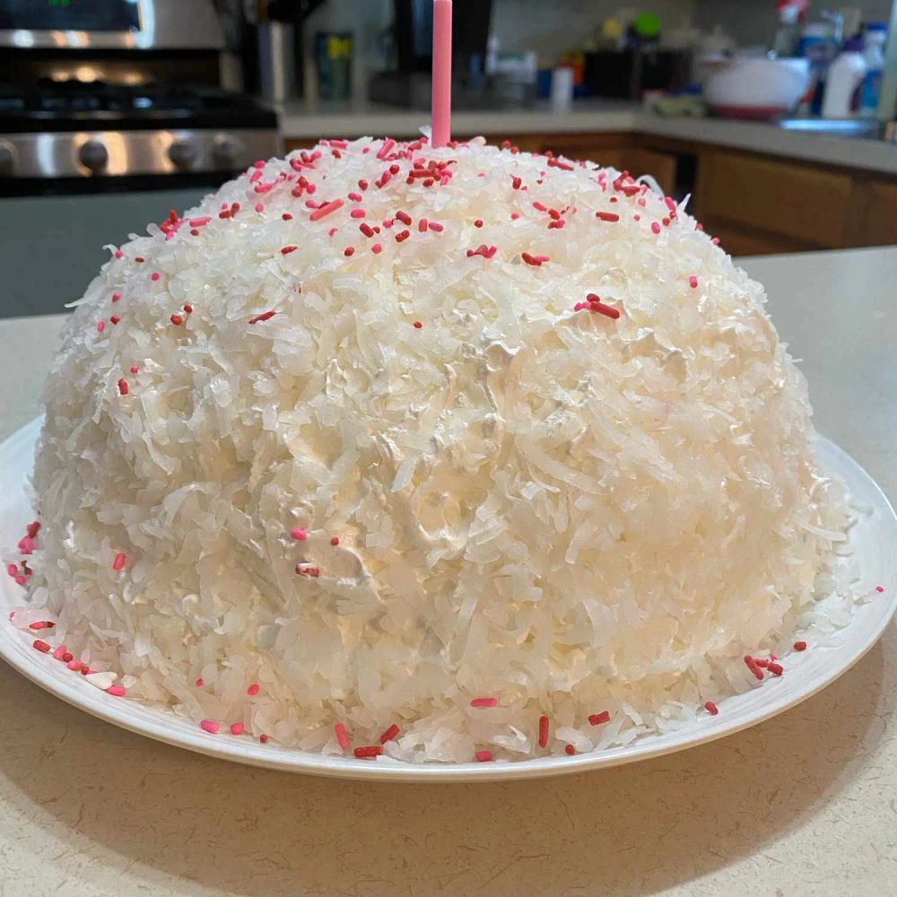 Easy Snowball Cake