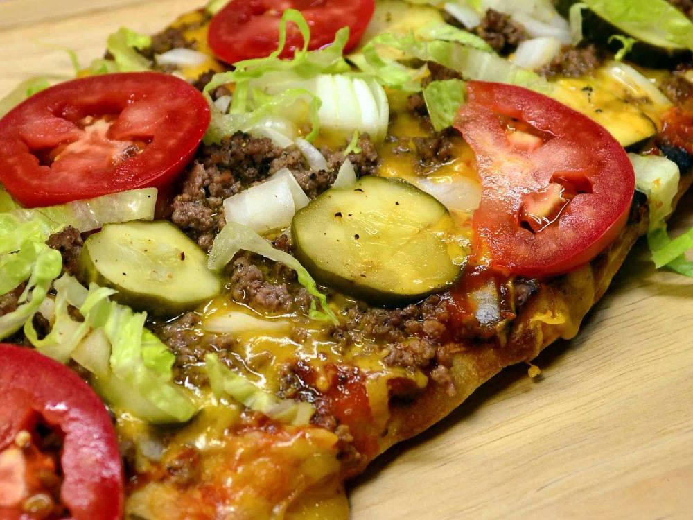 True Cheeseburger Pizza