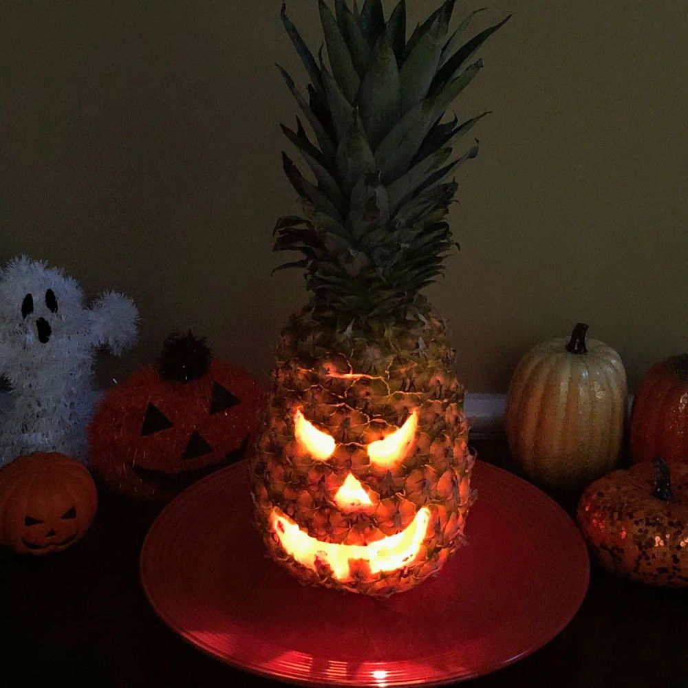 Pineapple Jack-O'-Lantern