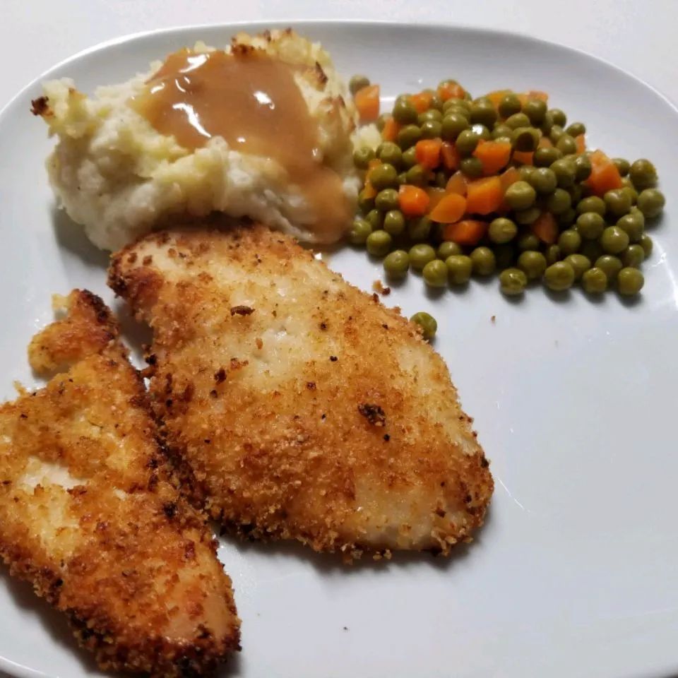 Quick Crispy Parmesan Chicken Breasts