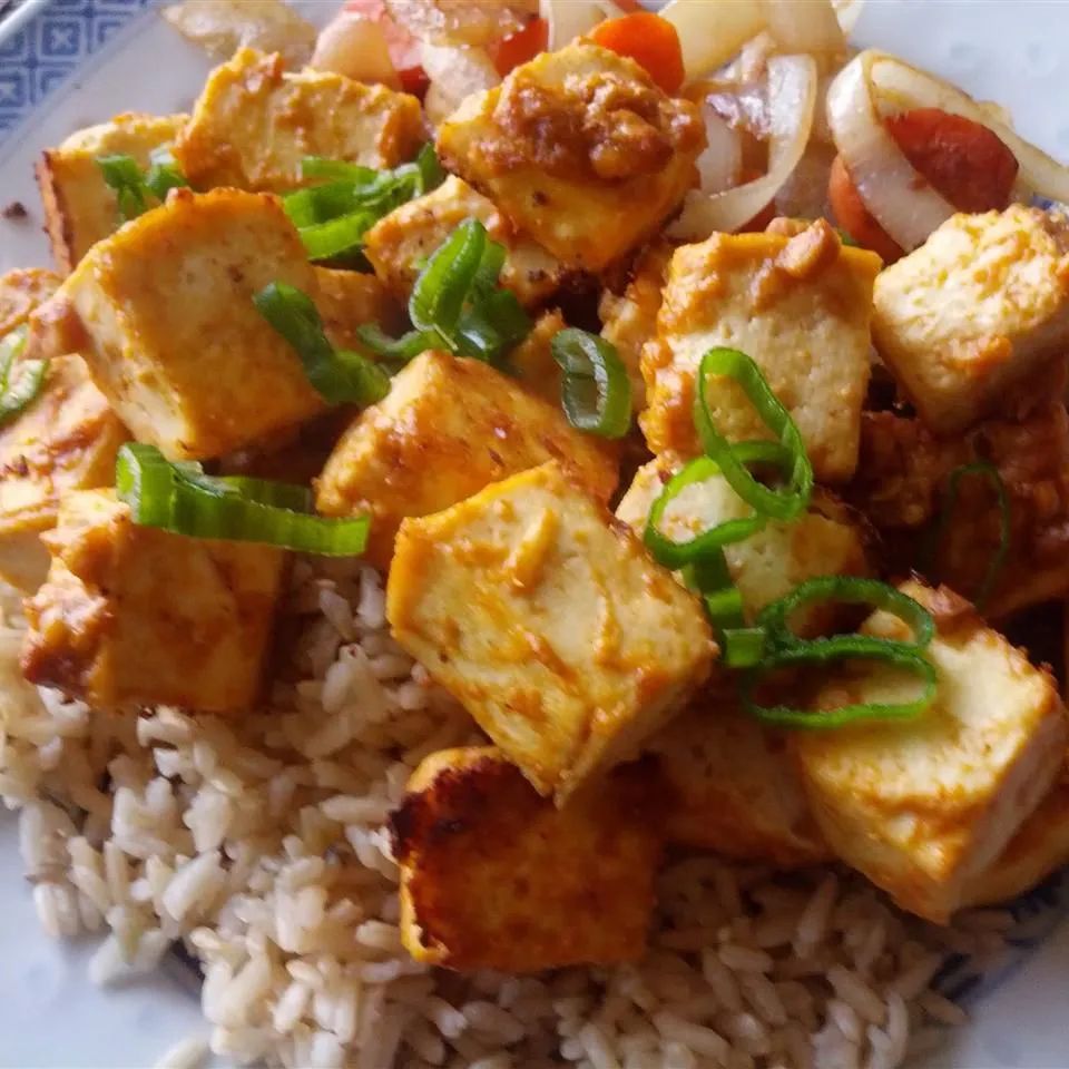 Spicy Baked Marinated Tofu