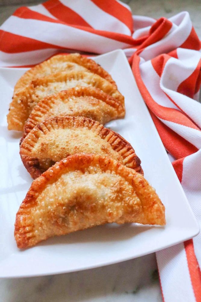 Fried Beef Empanadas with Olives and Sofrito