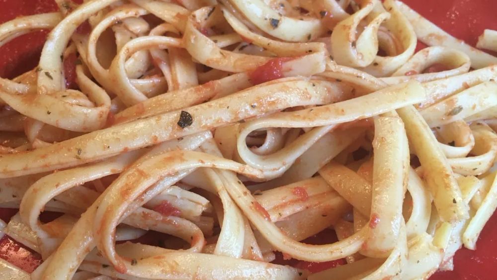 Vegan Tomato Basil Fettuccine