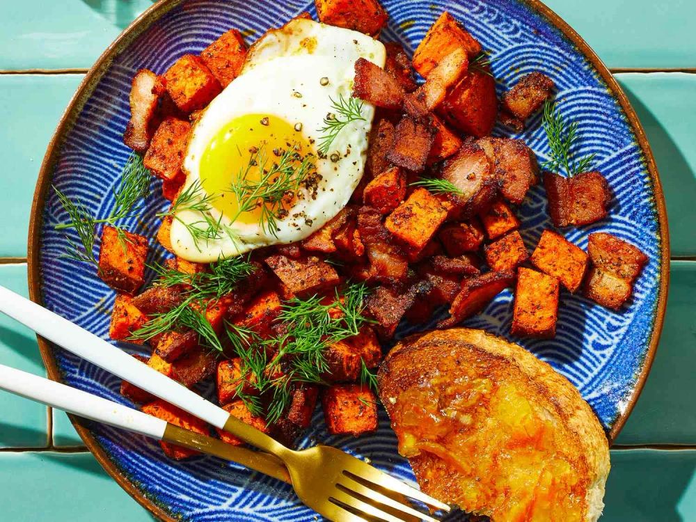 Air Fryer Sweet Potato Hash