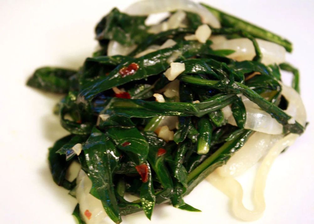 Dandelion Greens with a Kick