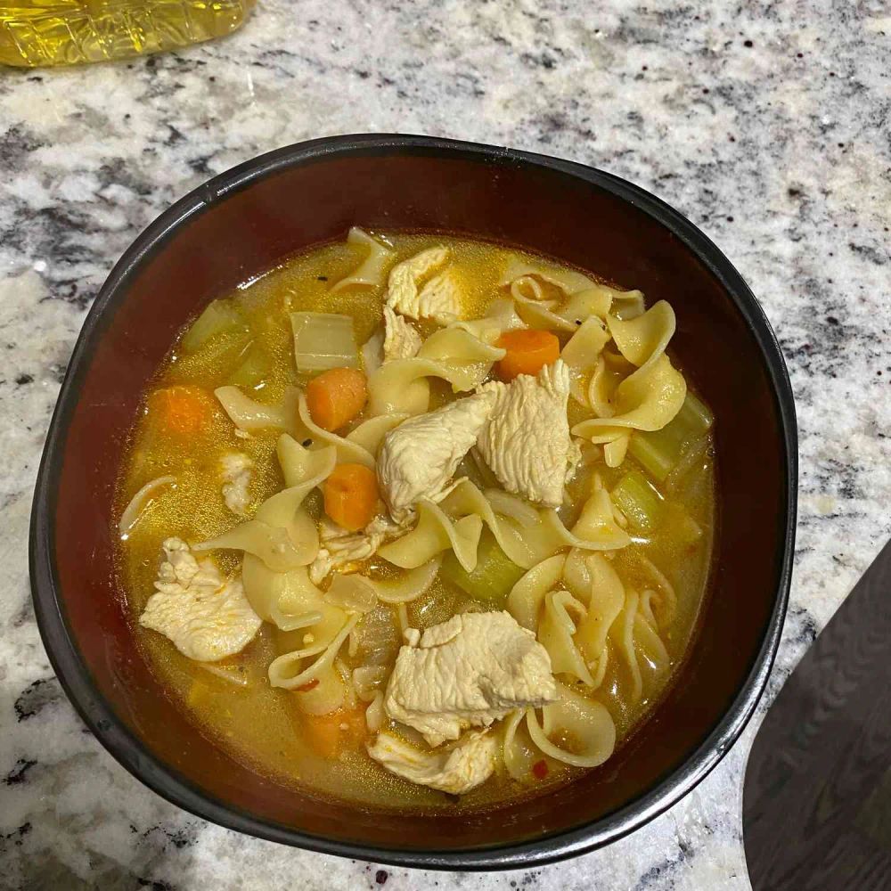 No Yolks Chicken Noodle Soup