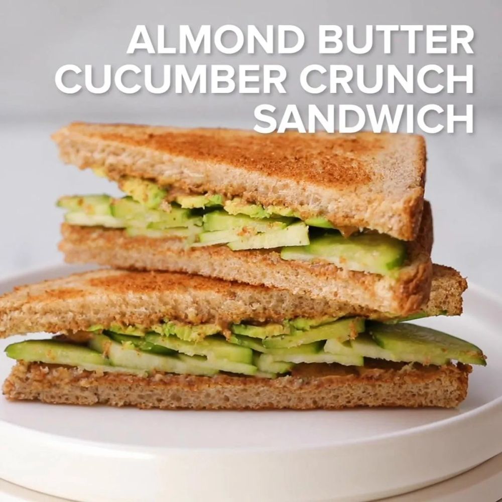 Almond Butter Cucumber Crunch Sandwich