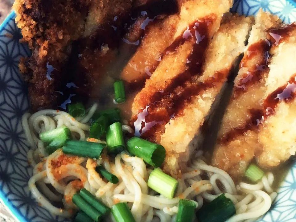 Tonkatsu Shoyu Ramen (Pork Cutlet Soy Sauce Ramen)