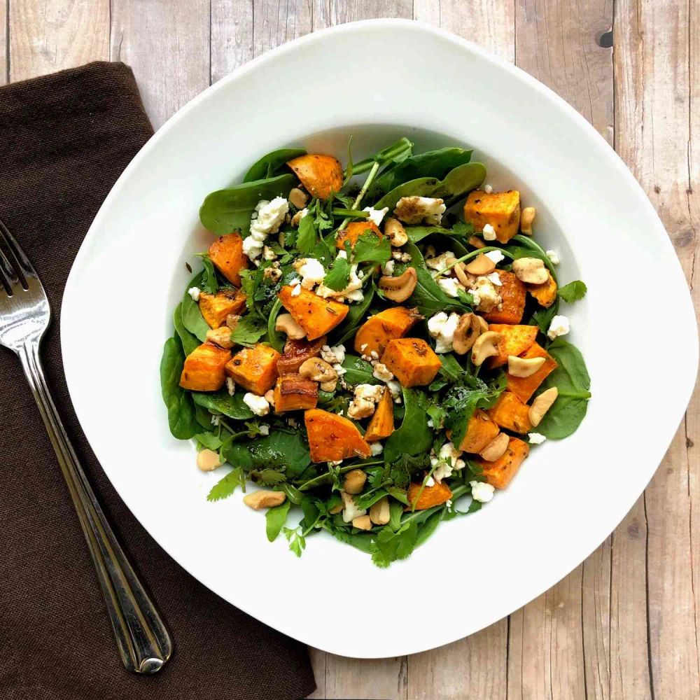 Roasted Sweet Potato Salad with Feta