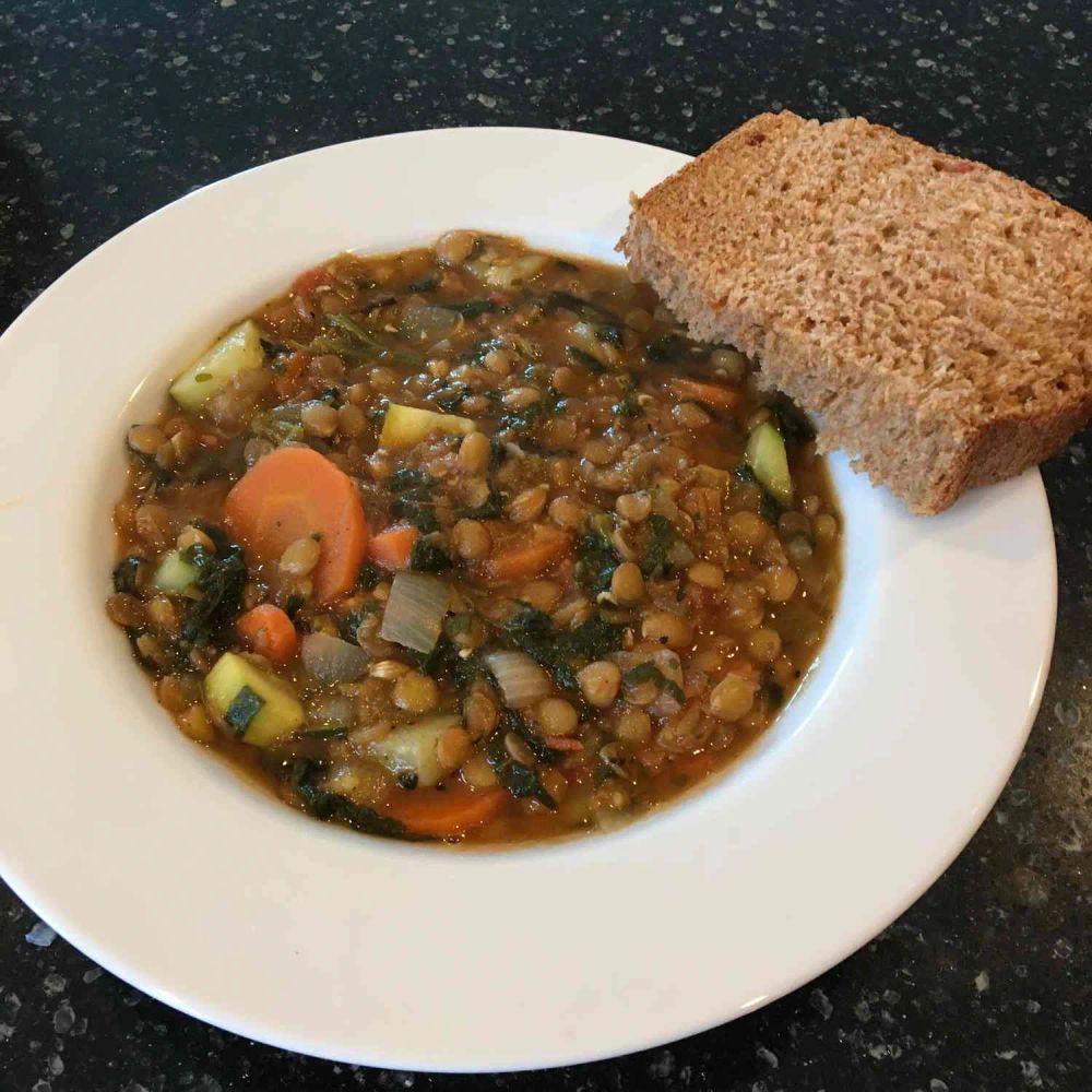 Moroccan Lentil Soup with Veggies