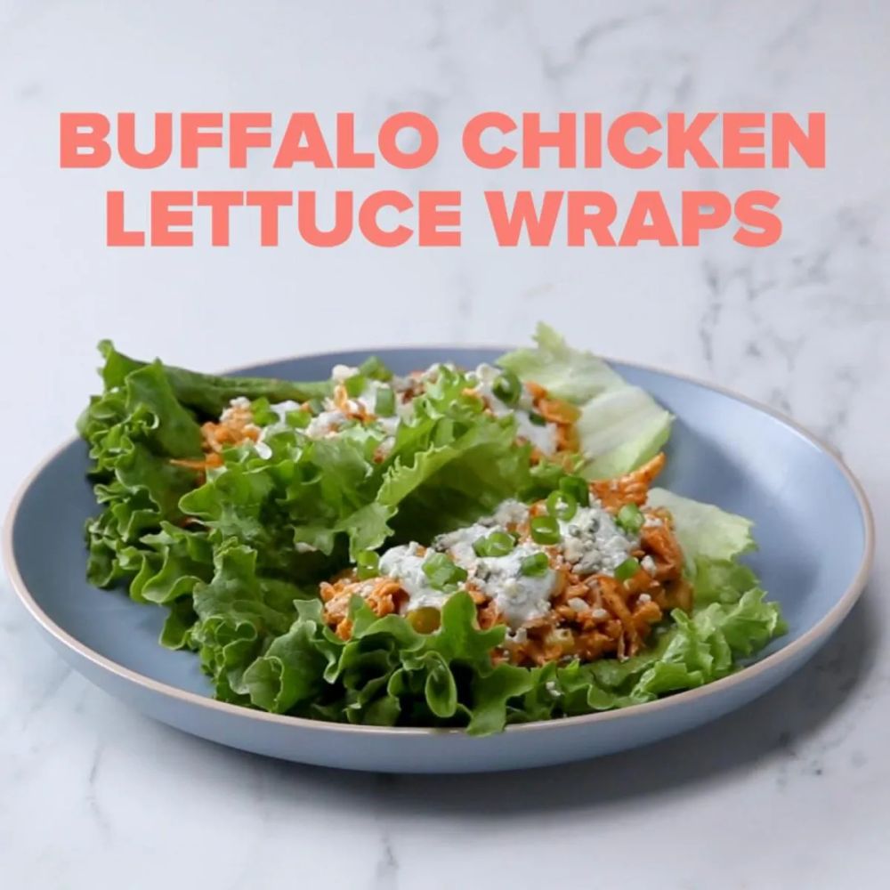 Buffalo Chicken Lettuce Wraps