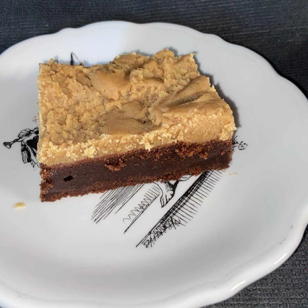 Peanut Butter Cookie Dough Brownies