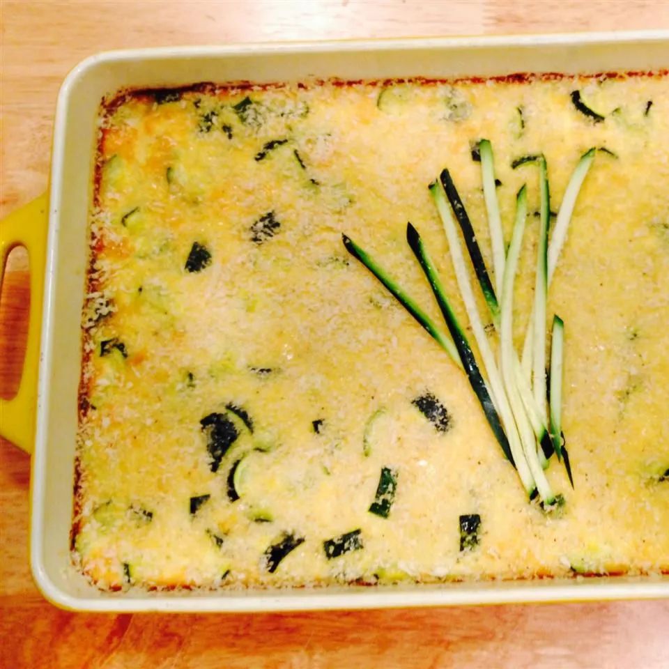 Cheesy Rice and Zucchini Frittata