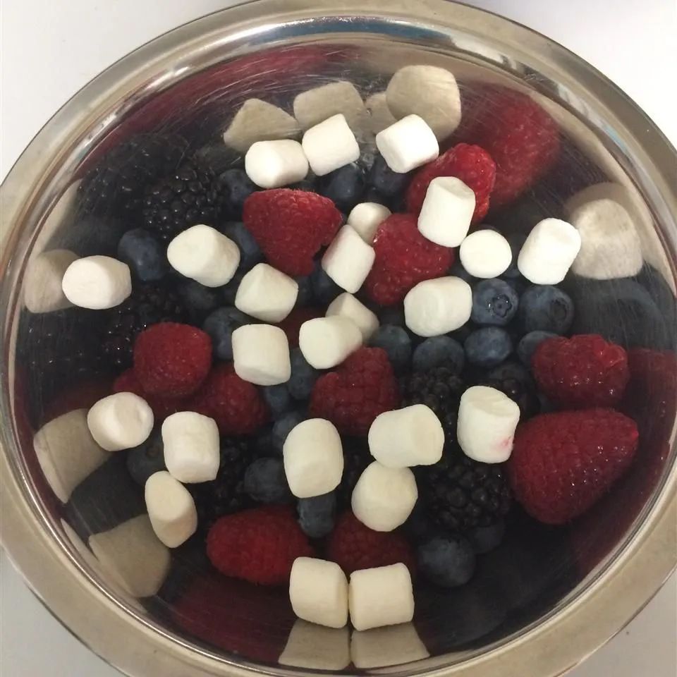 Patriotic Red, White, and Blue Fruit Salad