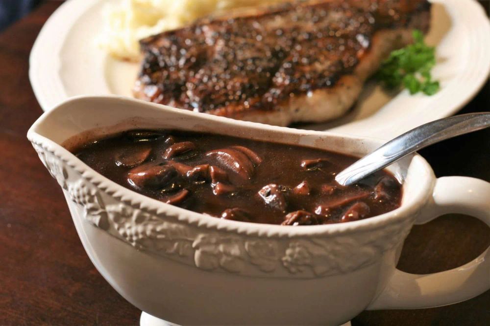 Mushroom Sauce with Red Wine