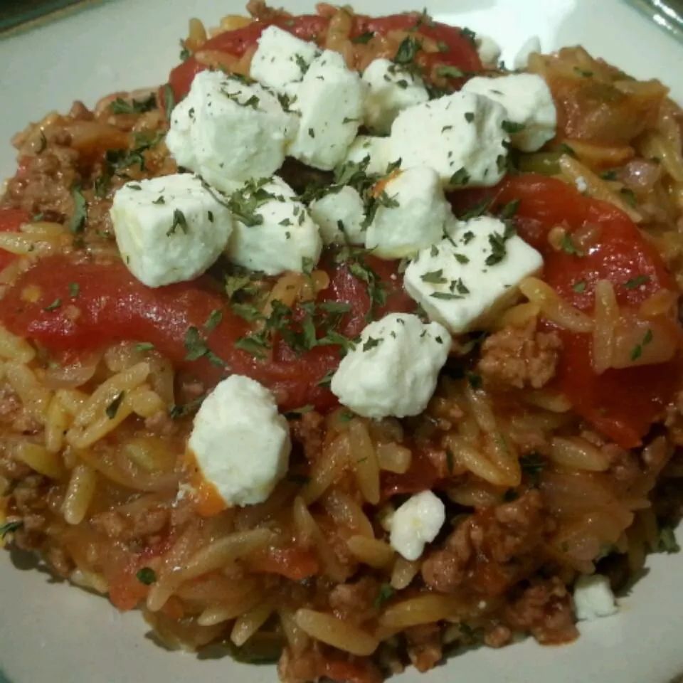 Greek Lamb and Orzo