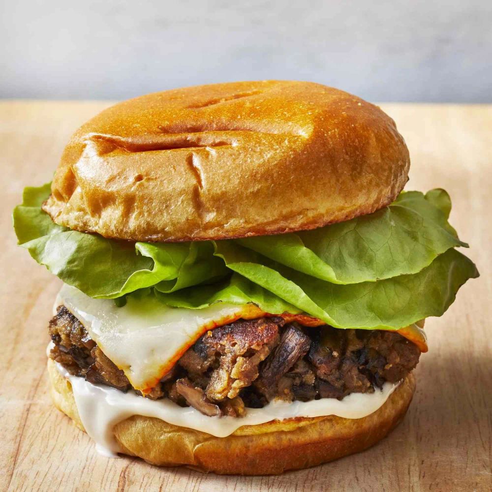 Mushroom Veggie Burger