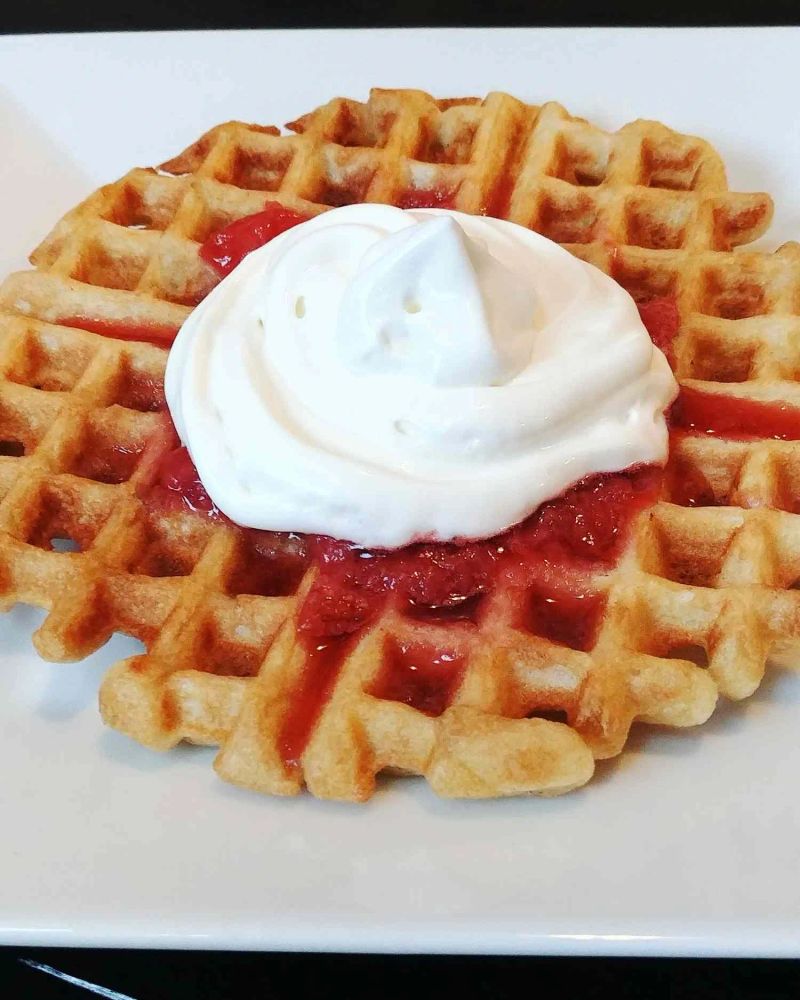 Funnel Cake Waffles