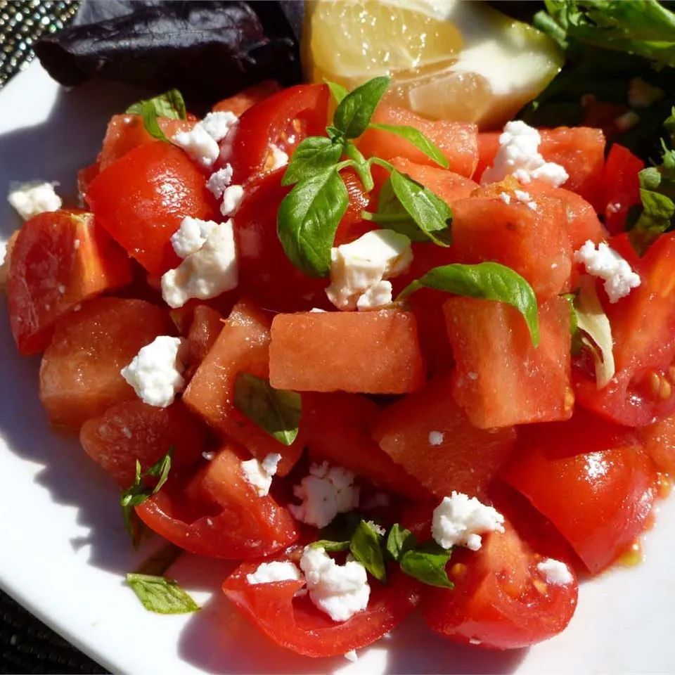 Watermelon and Tomato Salad