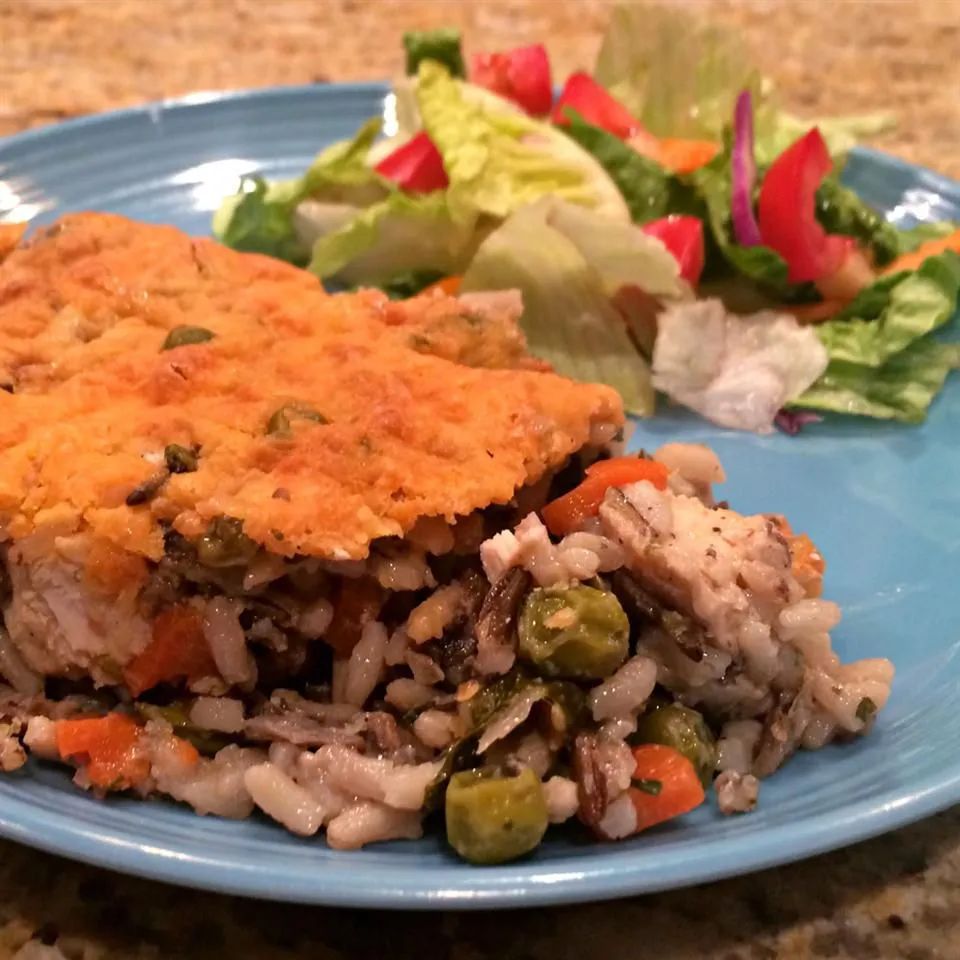 Super Veggie Chicken and Wild Rice Casserole