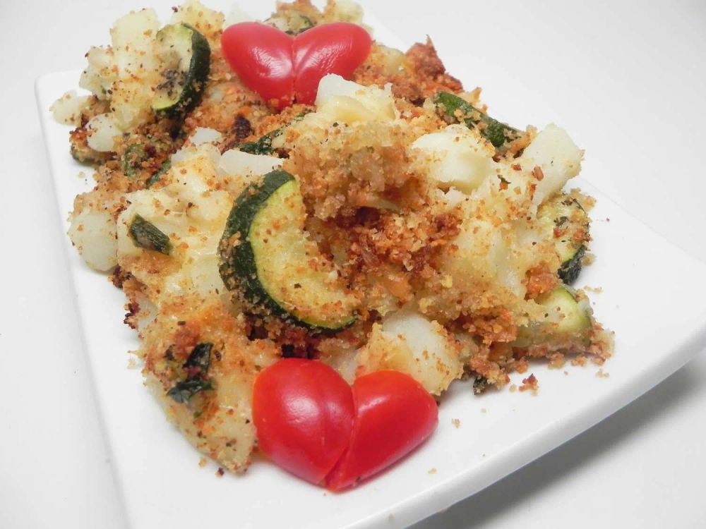 Diced Potato Casserole with Vegetables