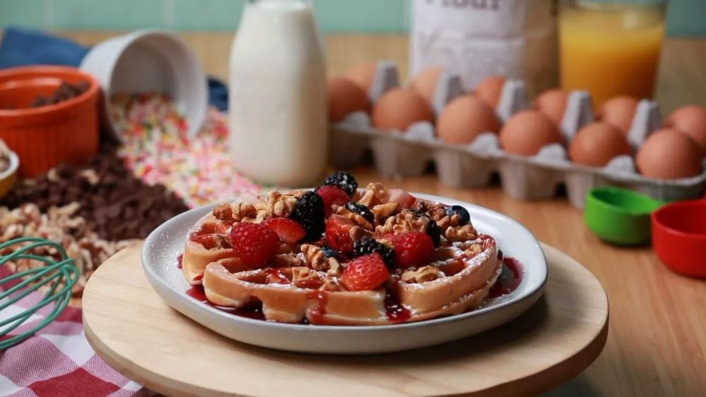 Breakfast Waffle: The Savory Sweetie