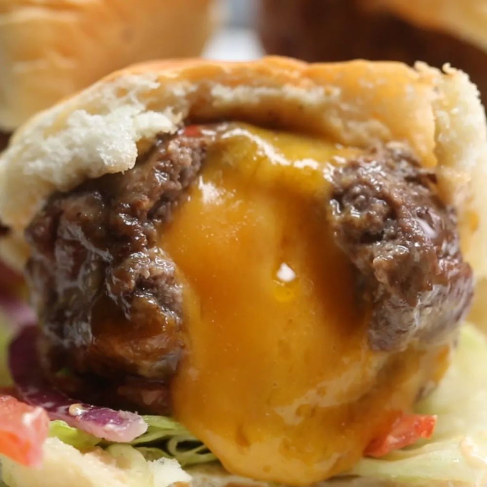 Cheese-Stuffed Burger Bombs