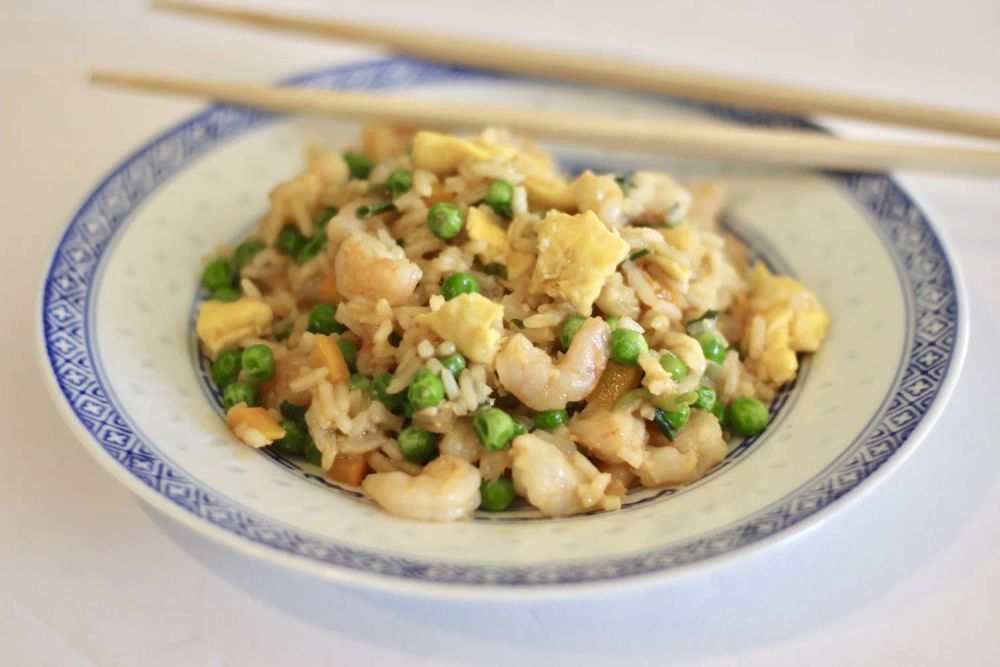 Spicy Shrimp Fried Coconut Rice