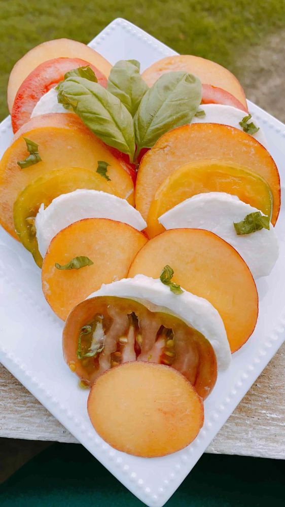 Summer Peach Caprese Salad