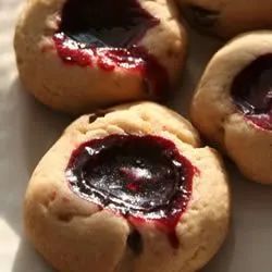 Sugared Black Raspberry Tea Cookies