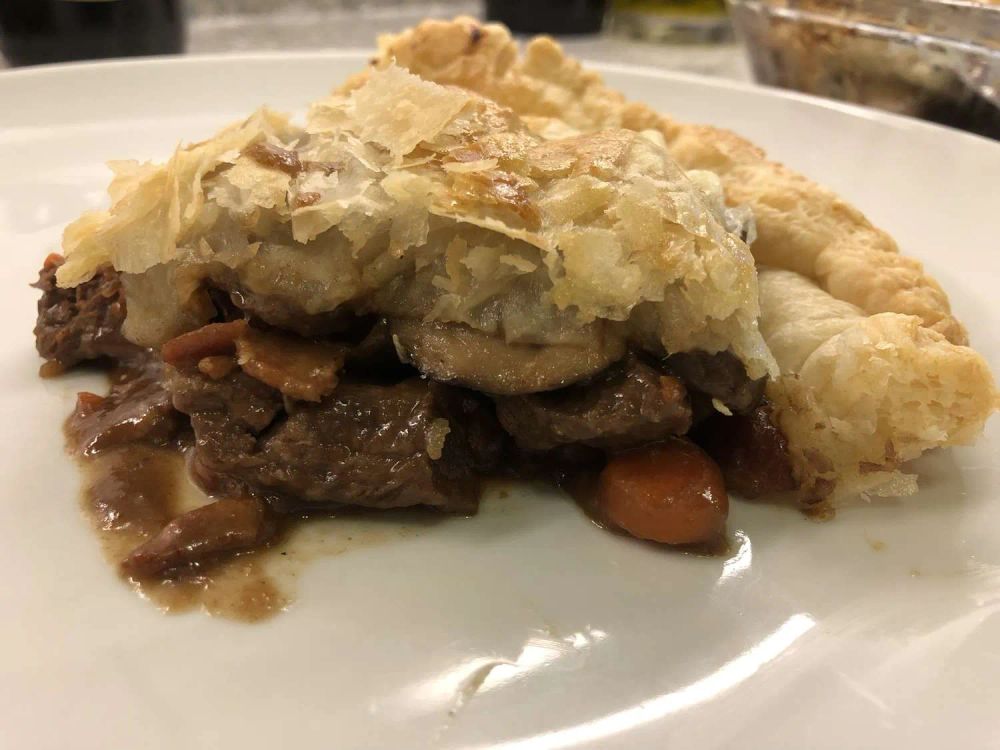 Beef, Mushroom, and Guinness Pie