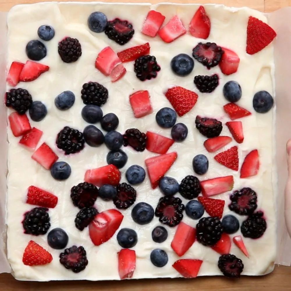 After School Berry Yogurt Bark