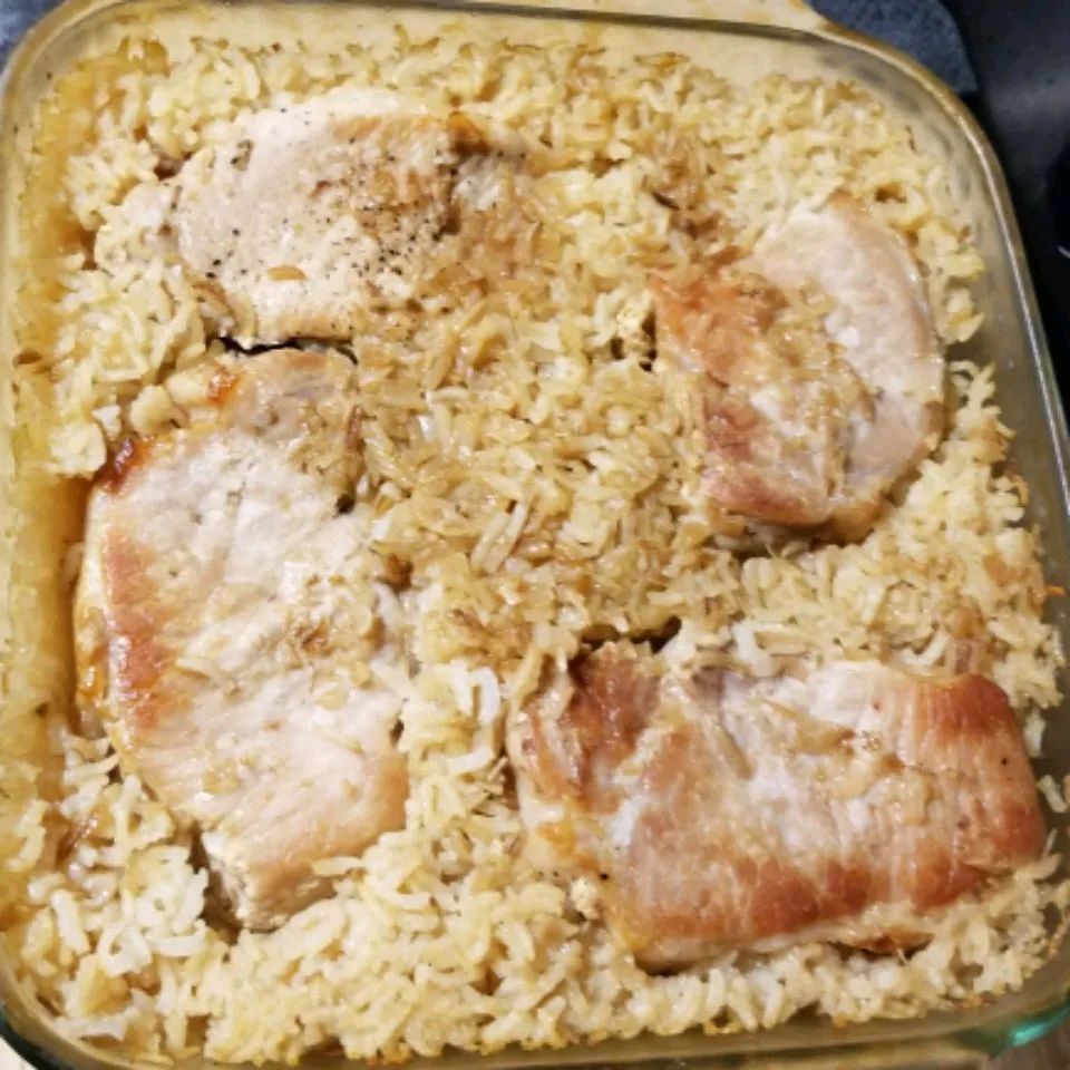 Pork Chops and Dirty Rice