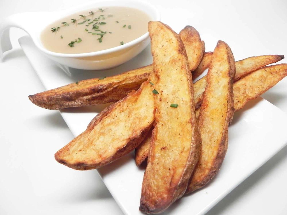 Air-Fryer Potato-Skin Wedges