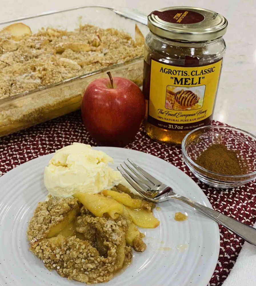 Easy Apple Crisp with Honey