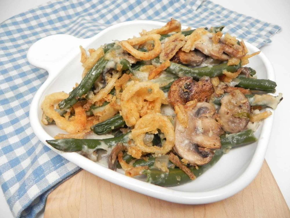 Green Bean Casserole with Fresh Beans