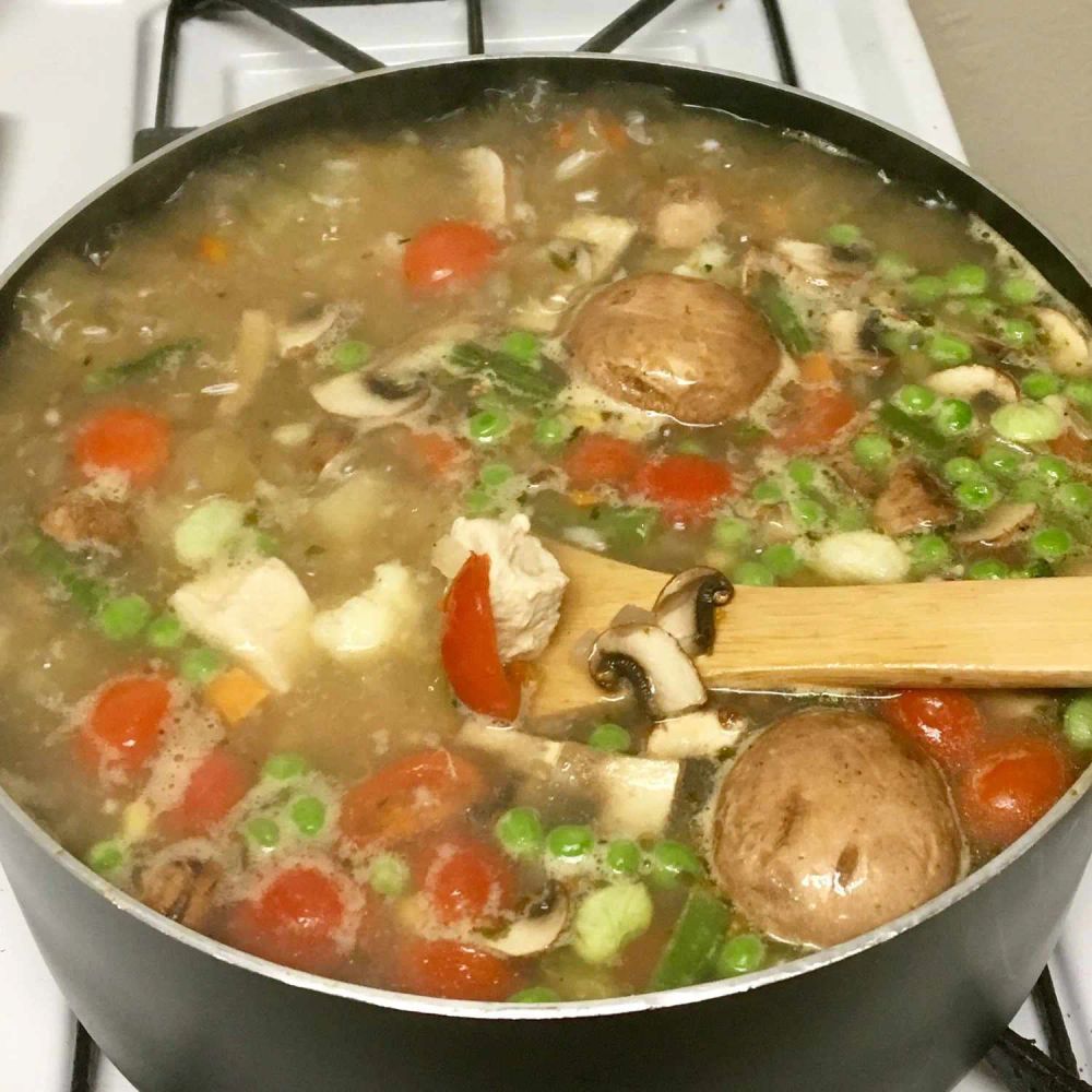 Grandpa's Garden Chicken Soup