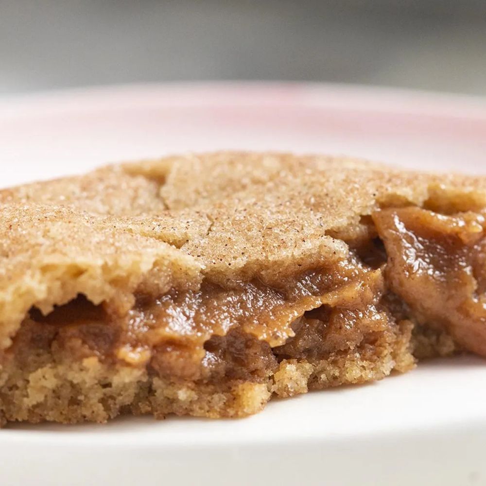 Speculoos Cookie Butter-Stuffed Snickerdoodles