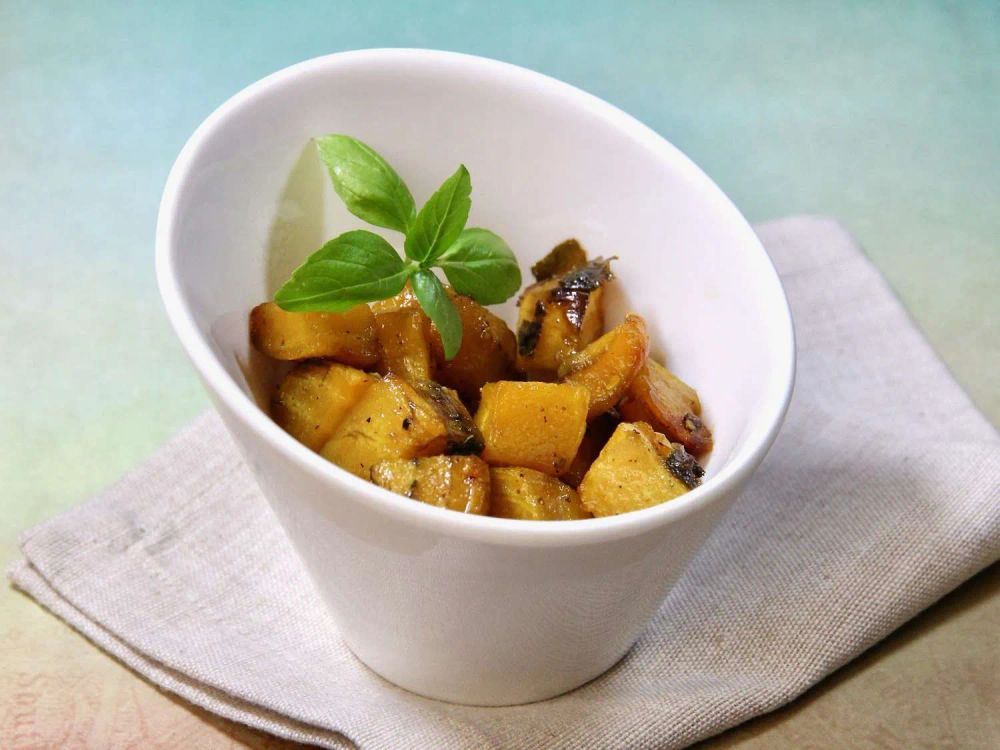 Roasted Golden Beets with Basil