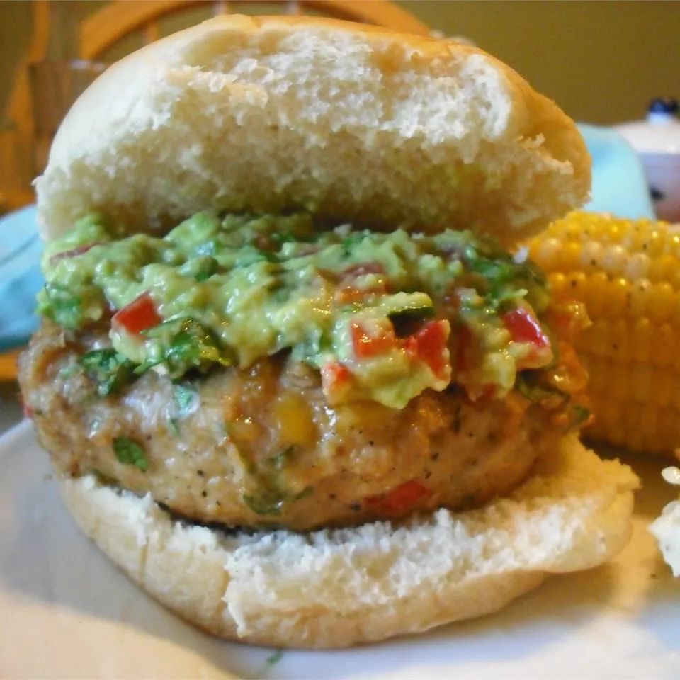 Green Chili Chicken Burgers