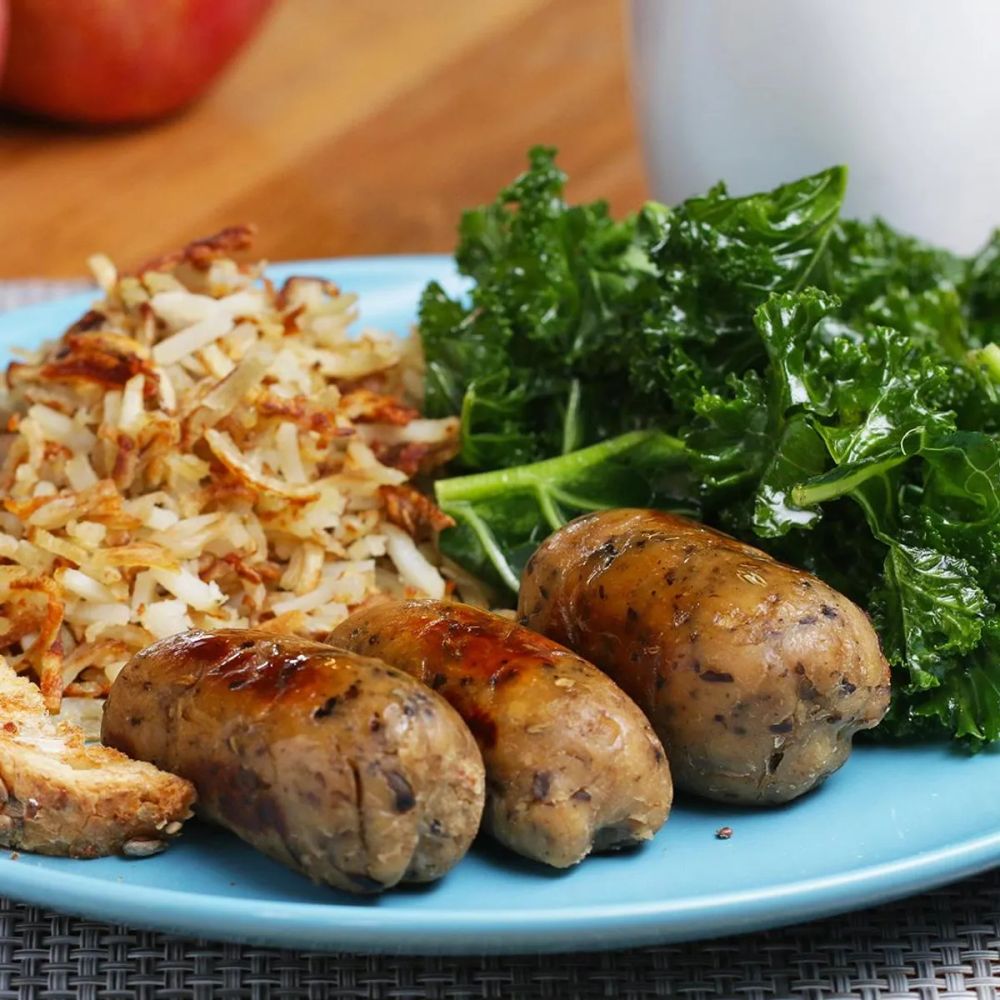 Vegetarian Breakfast Apple Sausages