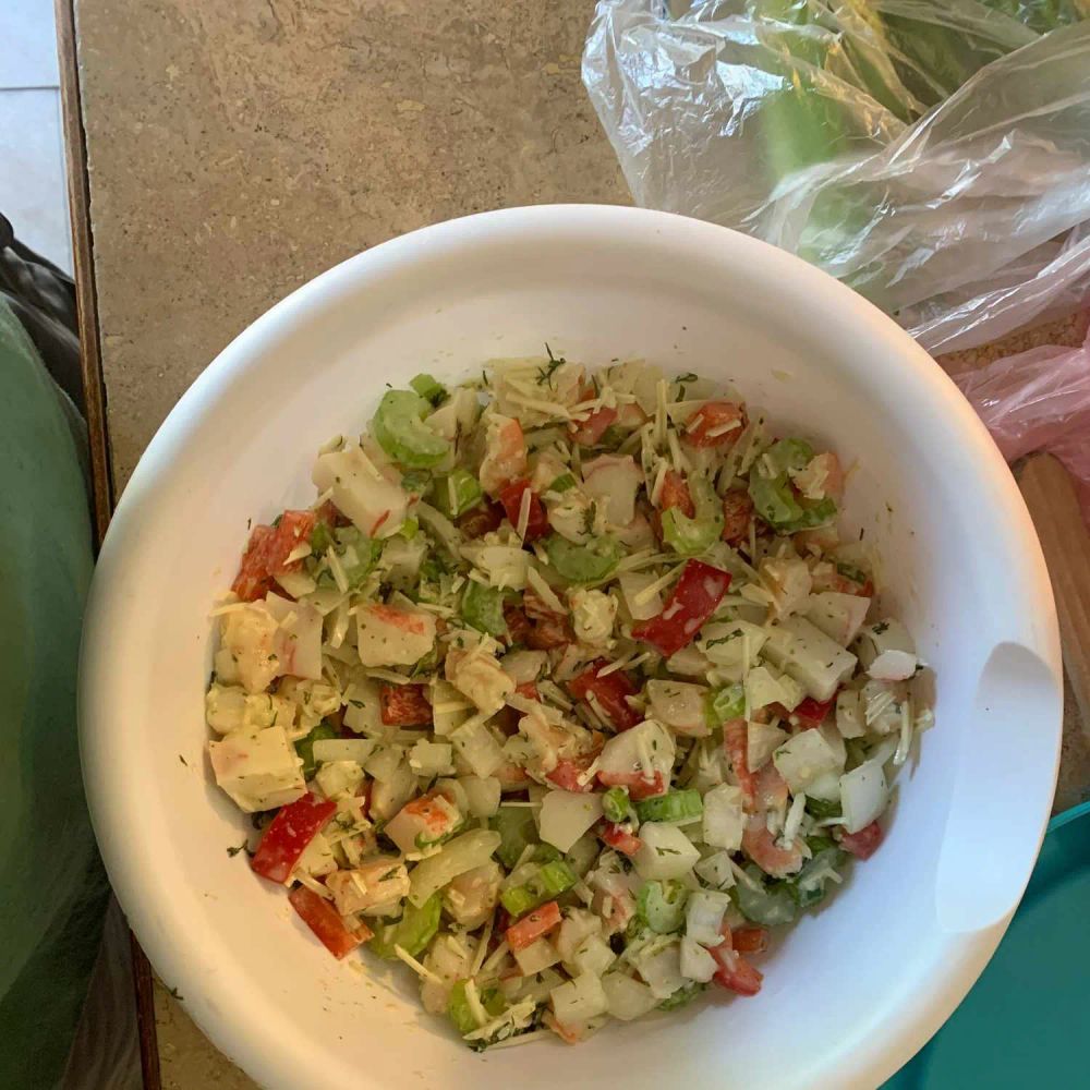 Classic Crab and Shrimp Salad