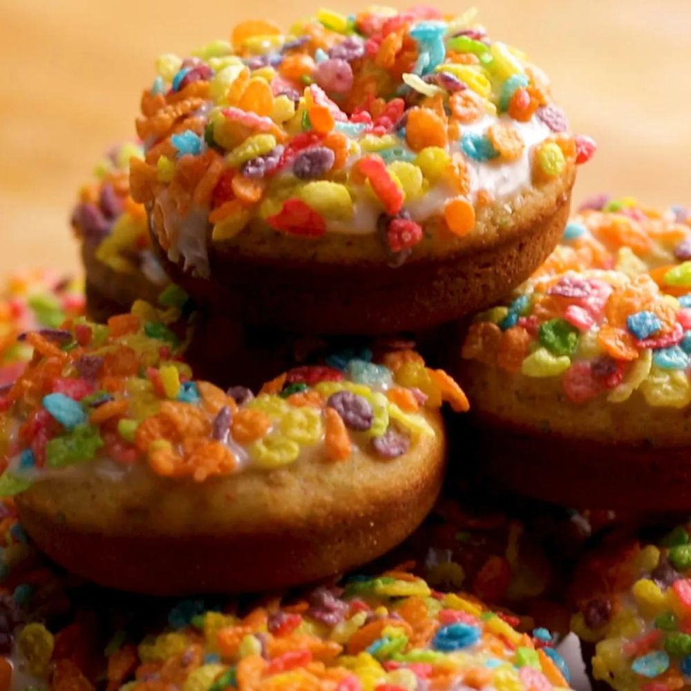 Fruity Cereal Donuts