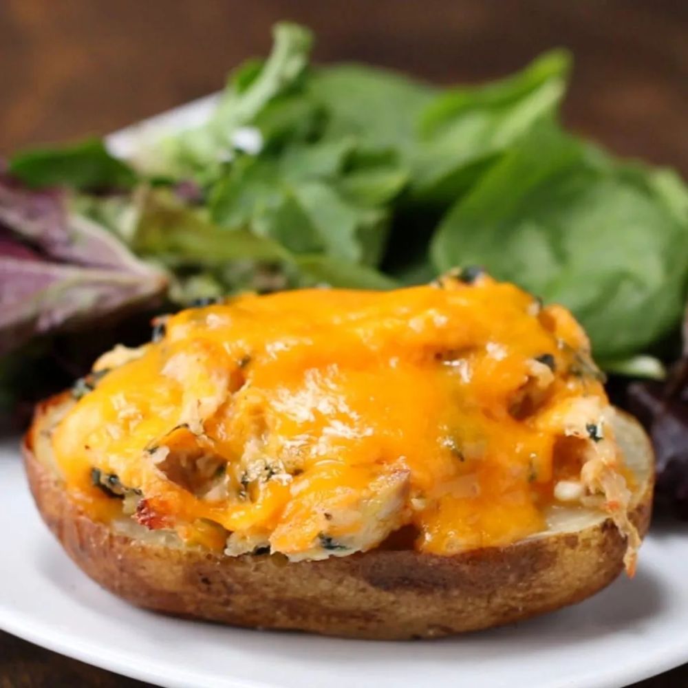 Cheesy Chicken Potato Skins