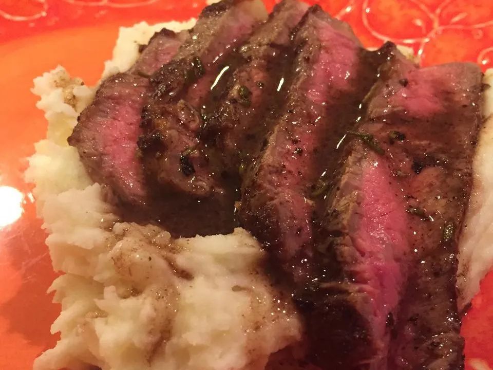 Pan-Fried Steak with Marsala Sauce