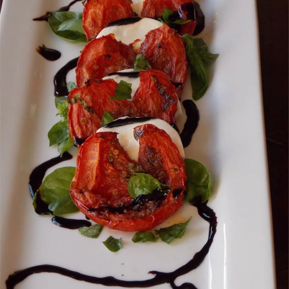 Roasted Tomato Caprese Salad