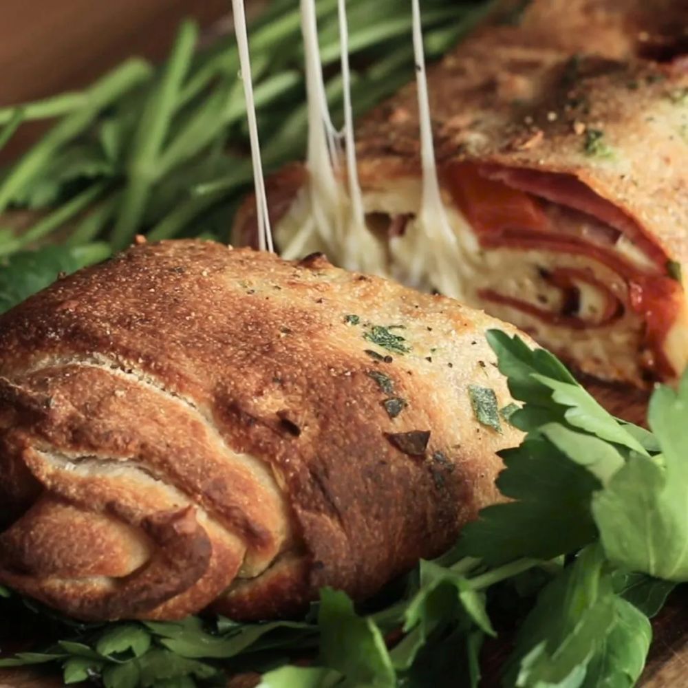 Cheesy Pepperoni Stromboli