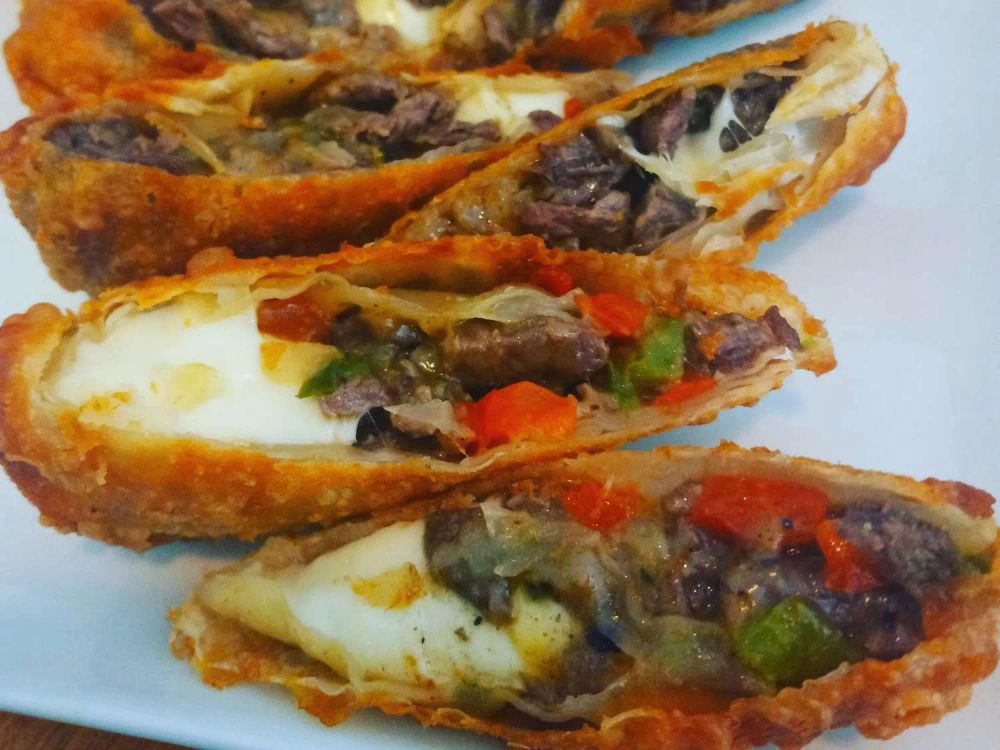 Philly Cheesesteak Egg Rolls